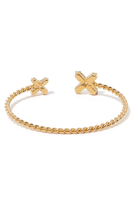 Crystal Star Bracelet, 18k Gold-Plated Brass & Swarovski Crystal
